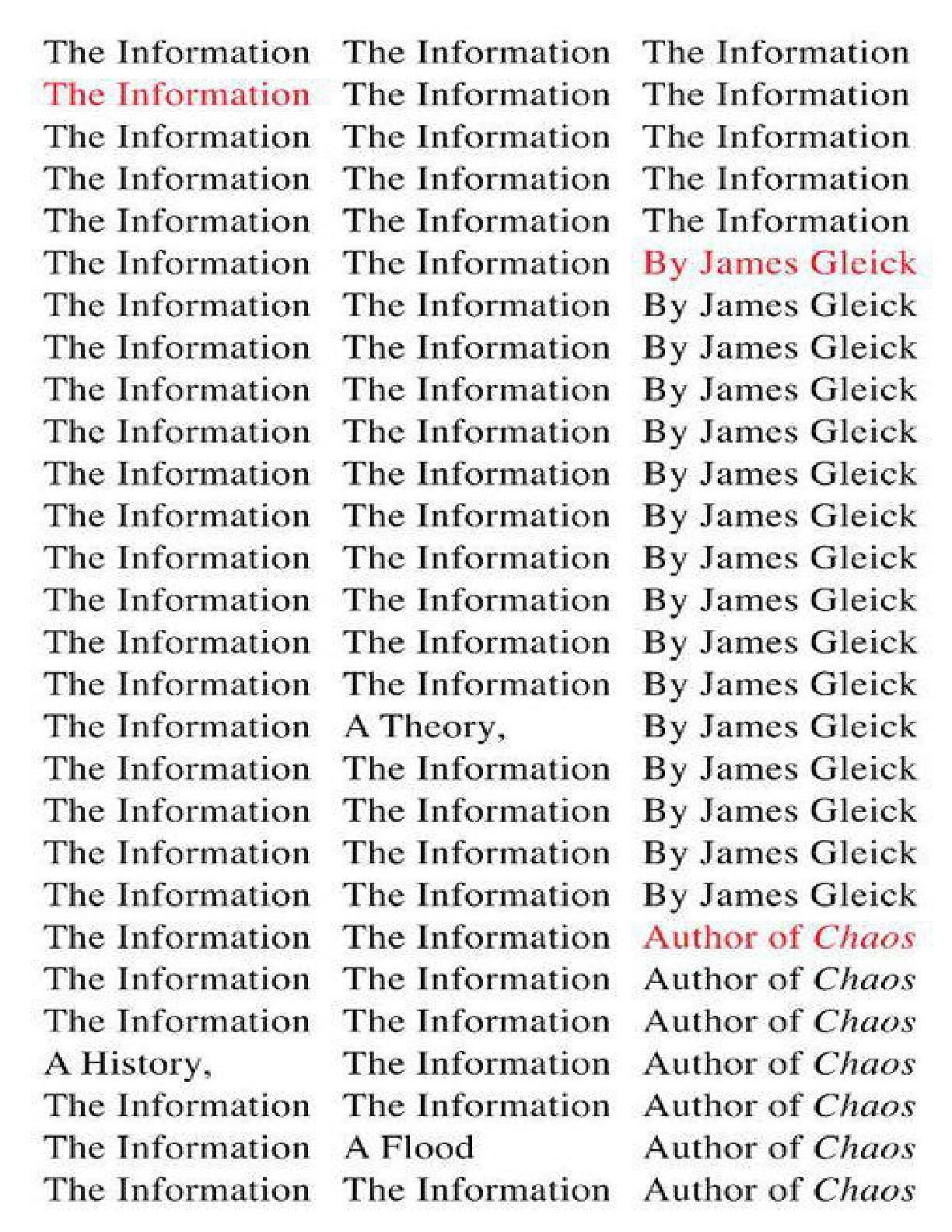 Information, The – James Gleick