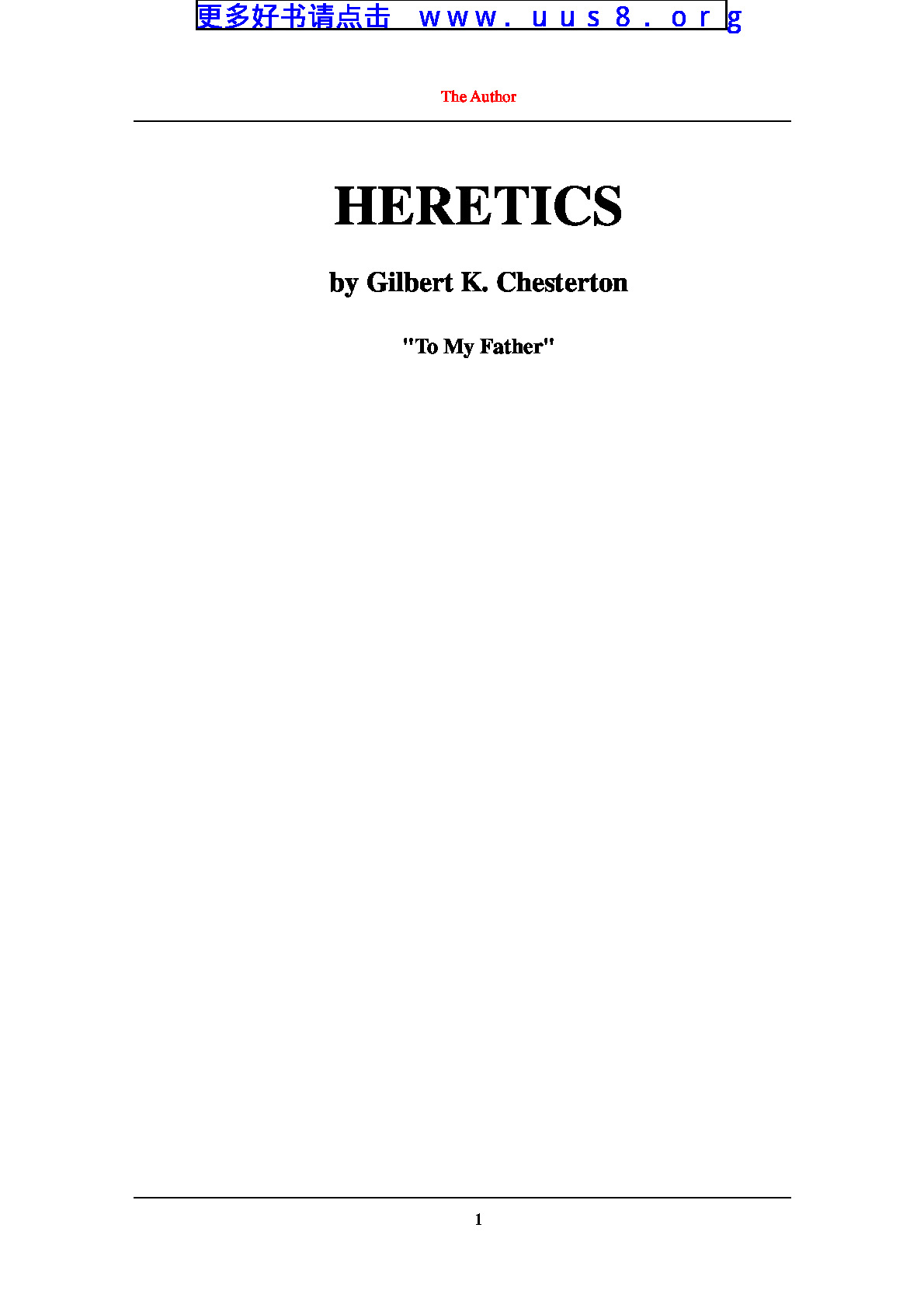 HERETICS(异端)