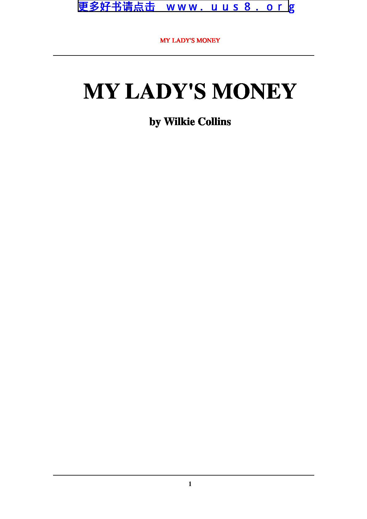 MY_LADY’S_MONEY(我的女士的钱)