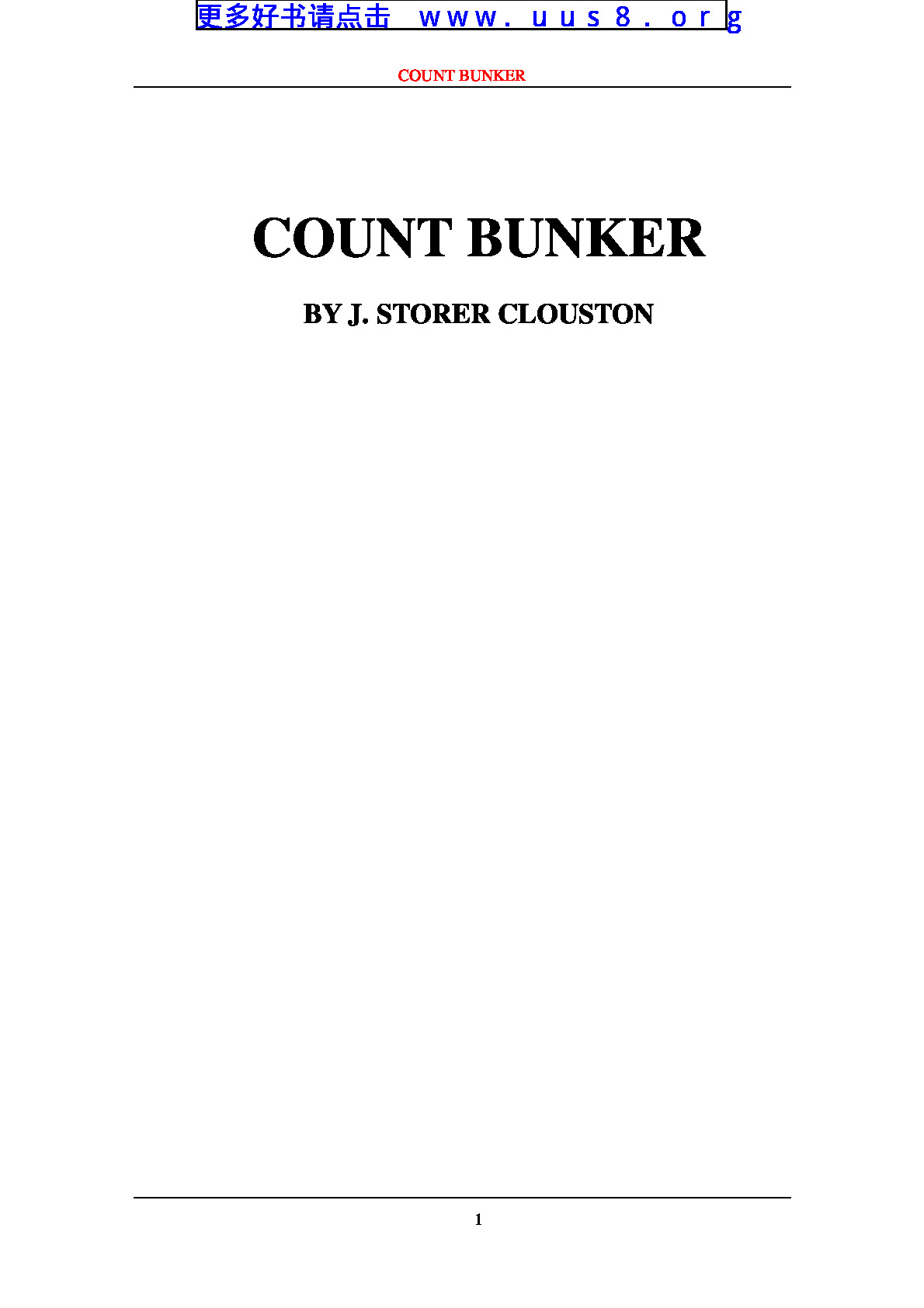 COUNT_BUNKER(班克伯爵)