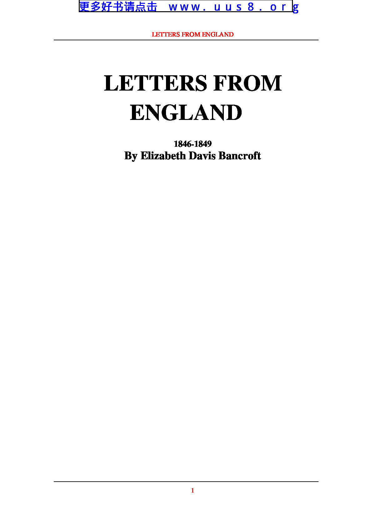 LETTERS_FROM_ENGLAND(从英特兰来的信)