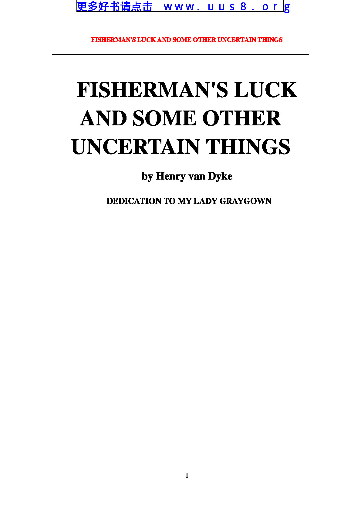 FISHERMAN’S_LUCK(渔夫的幸运)