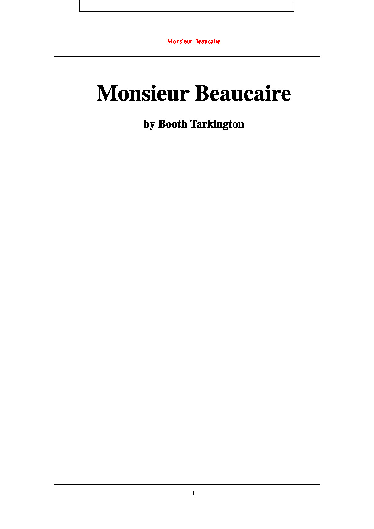 Monsieur_Beaucaire(博凯尔先生)