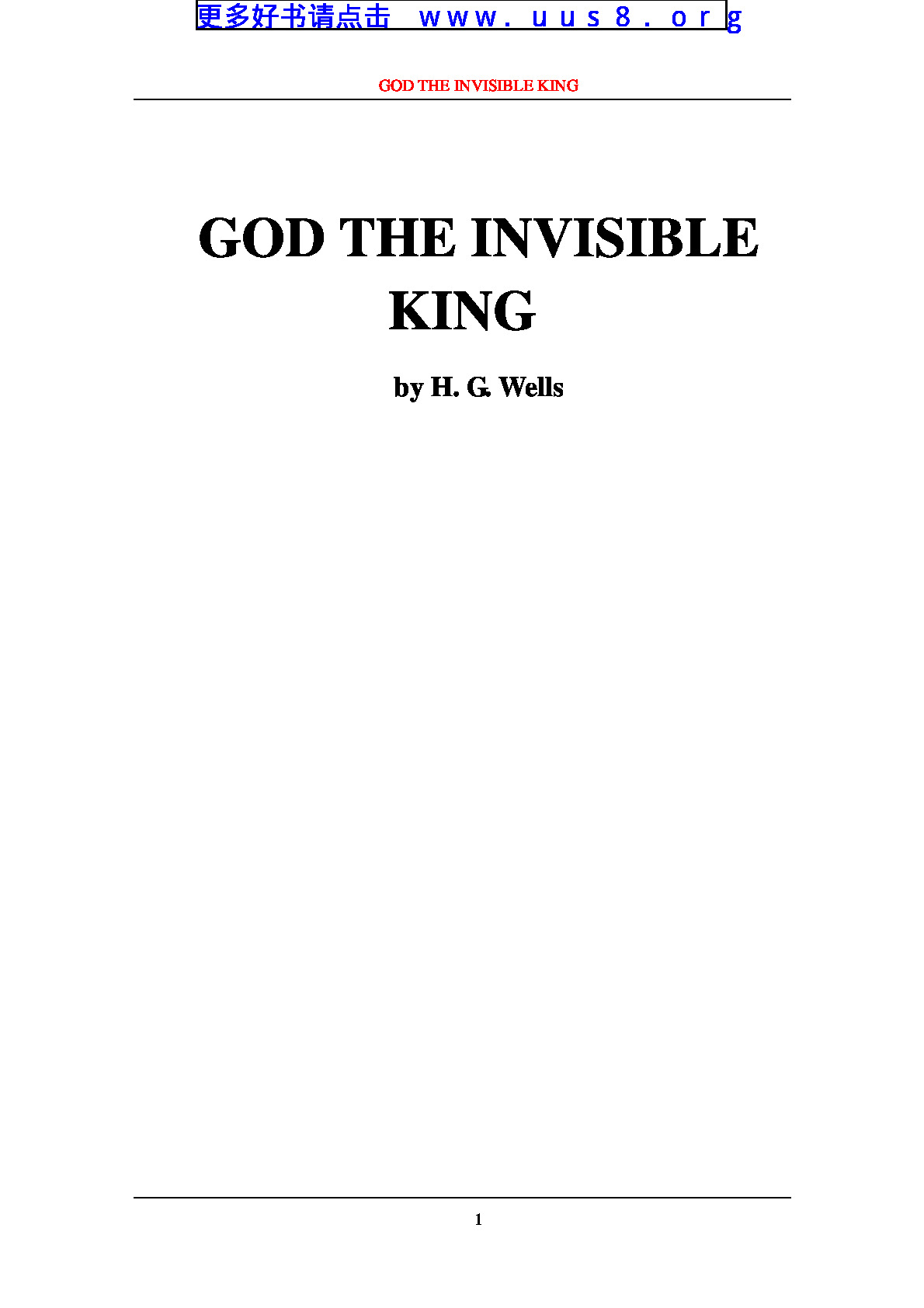 GOD_THE_INVISIBLE_KING(上帝,隐形王)