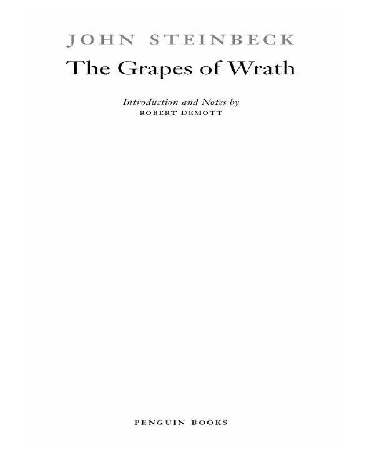 Grapes of Wrath, The – John Steinbeck