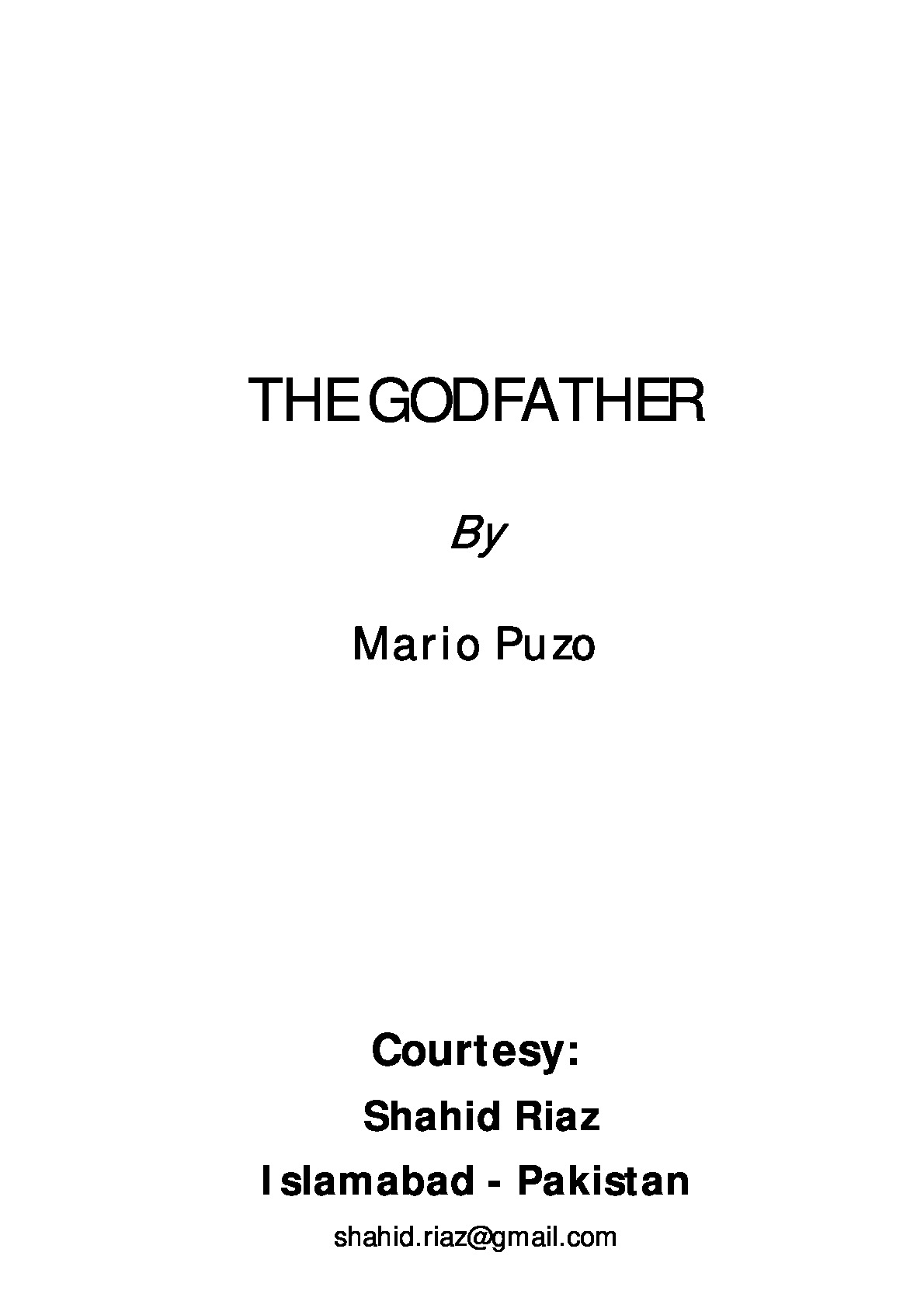 [The.Godfather].Mario.Puzo.文字版