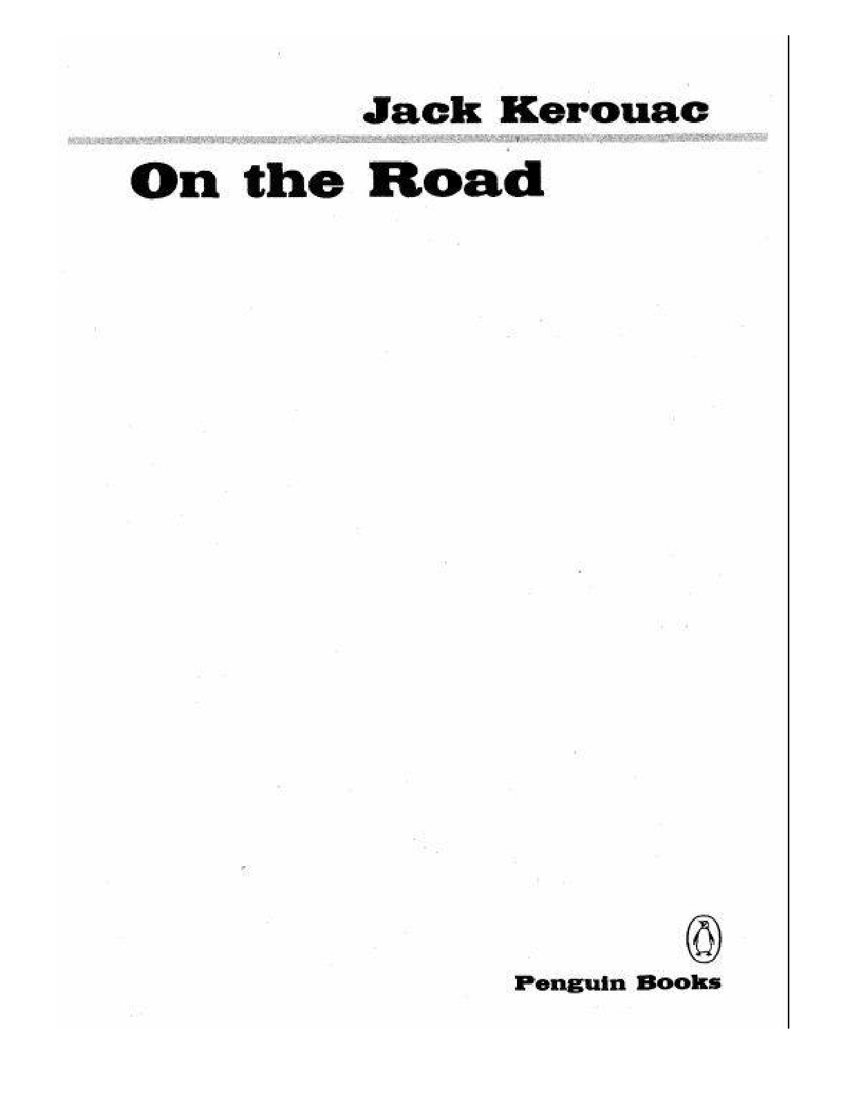 On the Road – Jack Kerouac