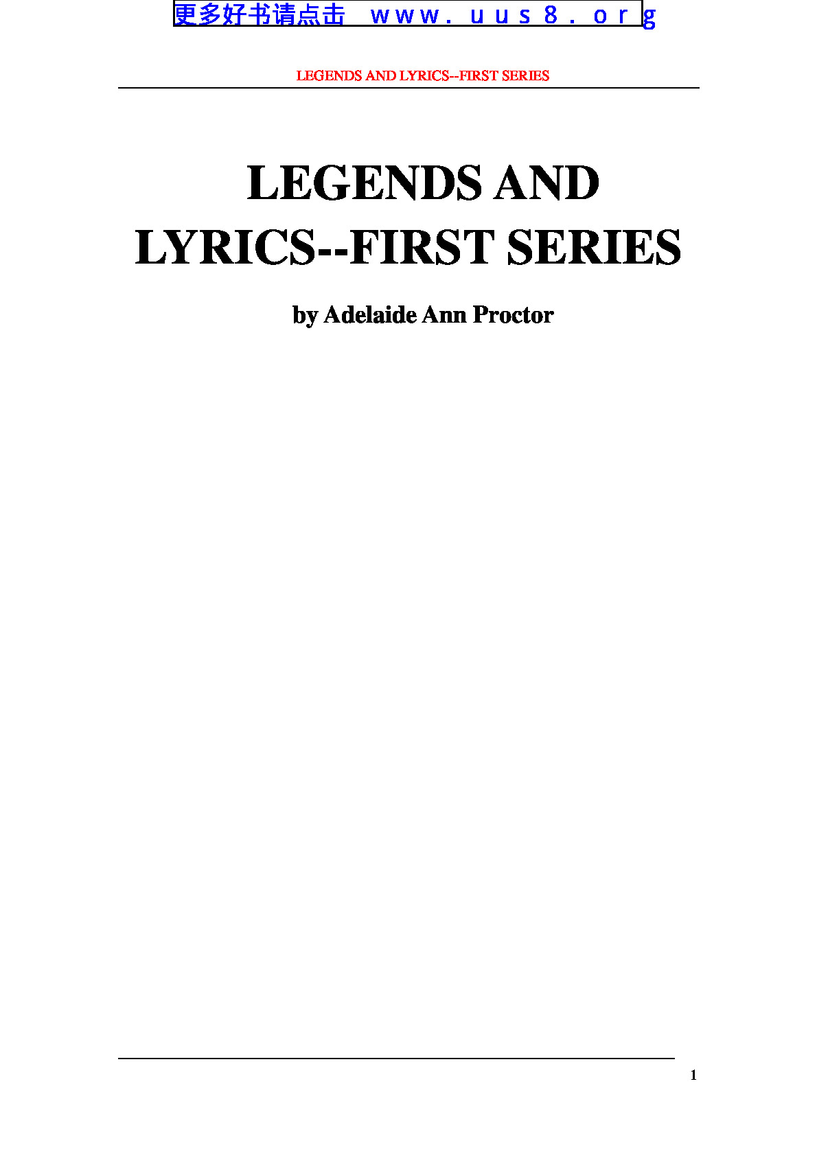 LEGENDS_AND_LYRICS-_FIRST_SERIES(传奇和抒情歌谣1)