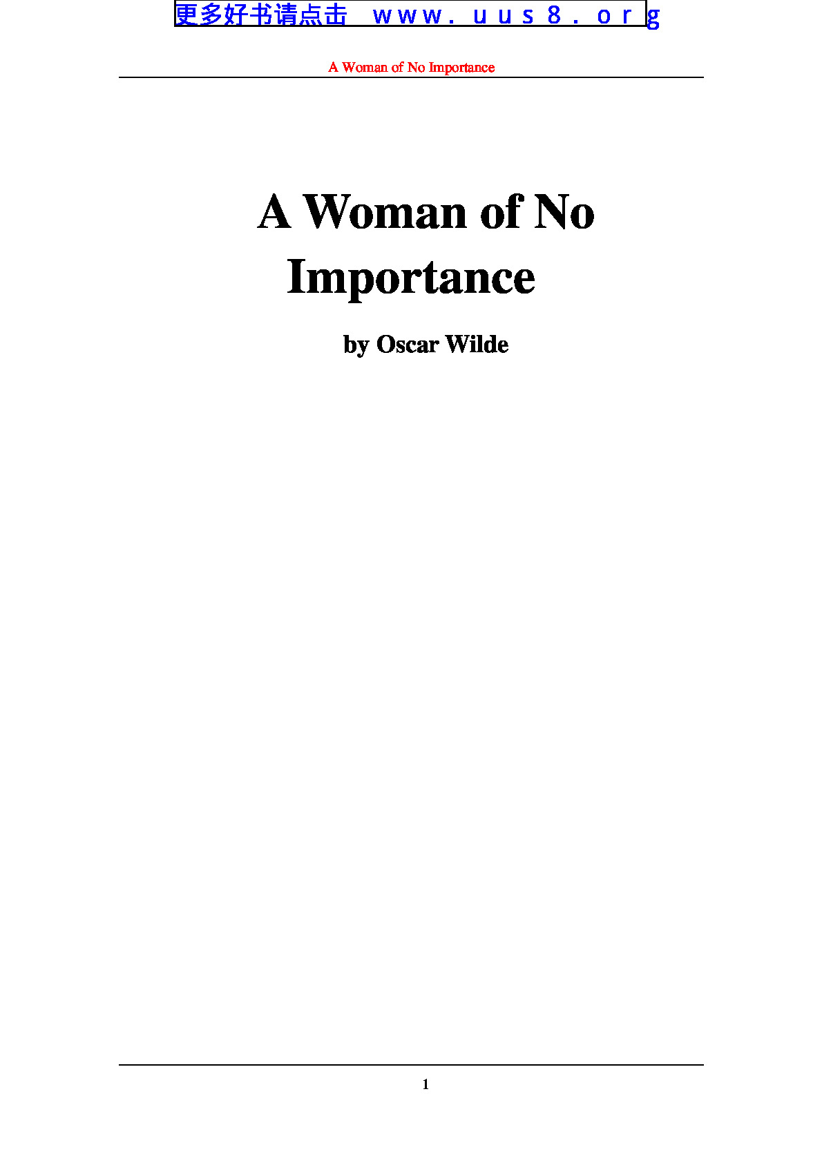 a_woman_of_no_importance(一个无足轻重的女人)