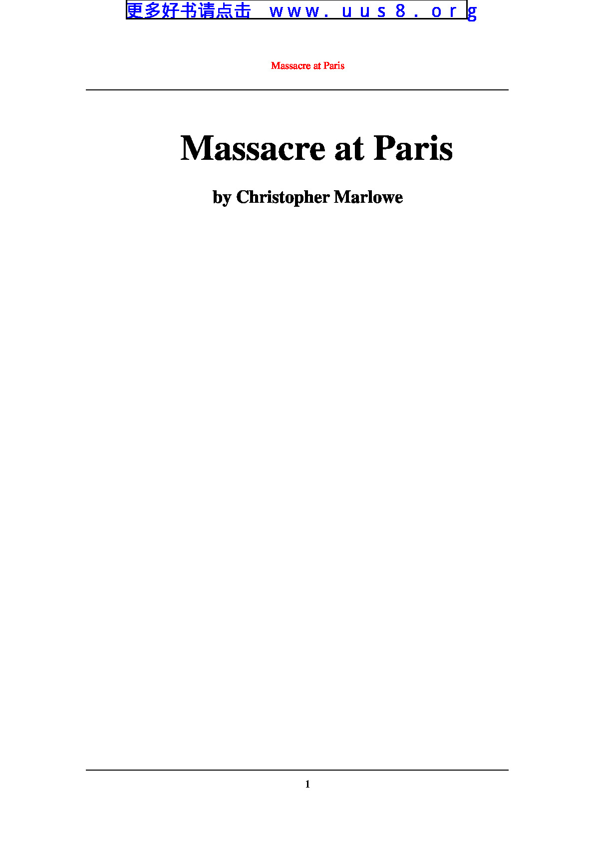 Massacre_at_Paris(巴黎大屠杀)