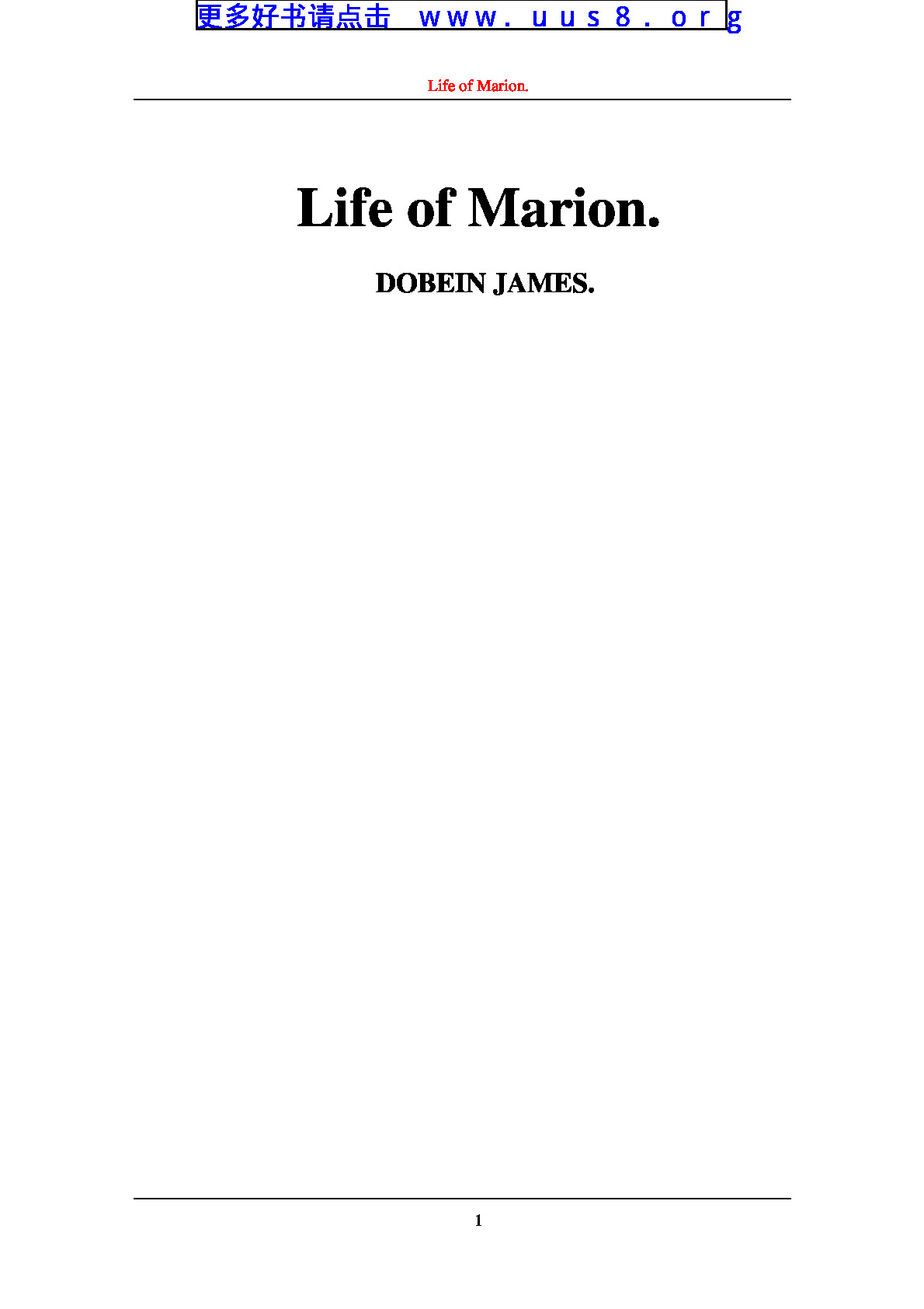 Life_of_Francis_Marion(弗朗西丝·马利翁传)