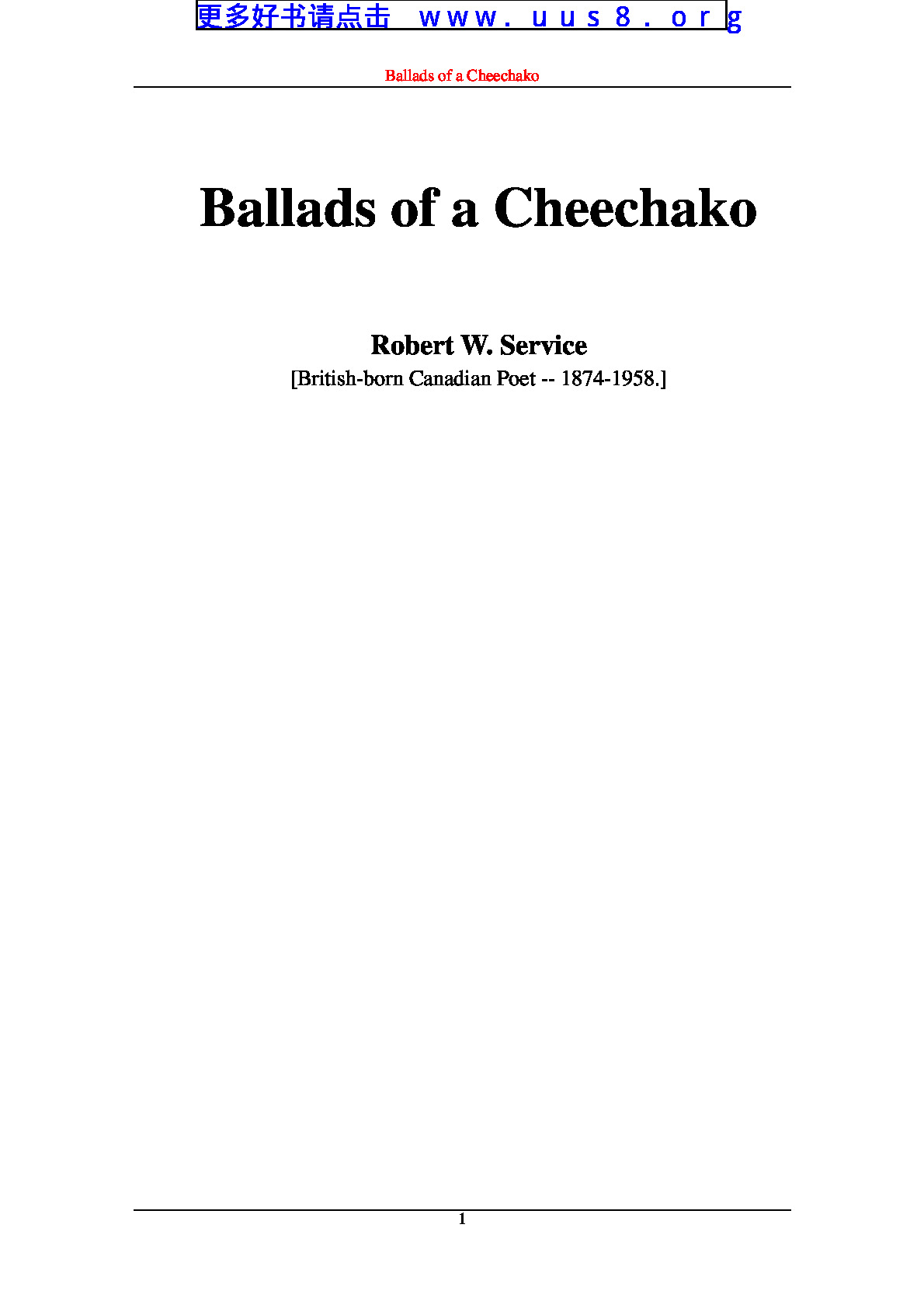 ballads_of_a_cheechako(奇加古民谣)