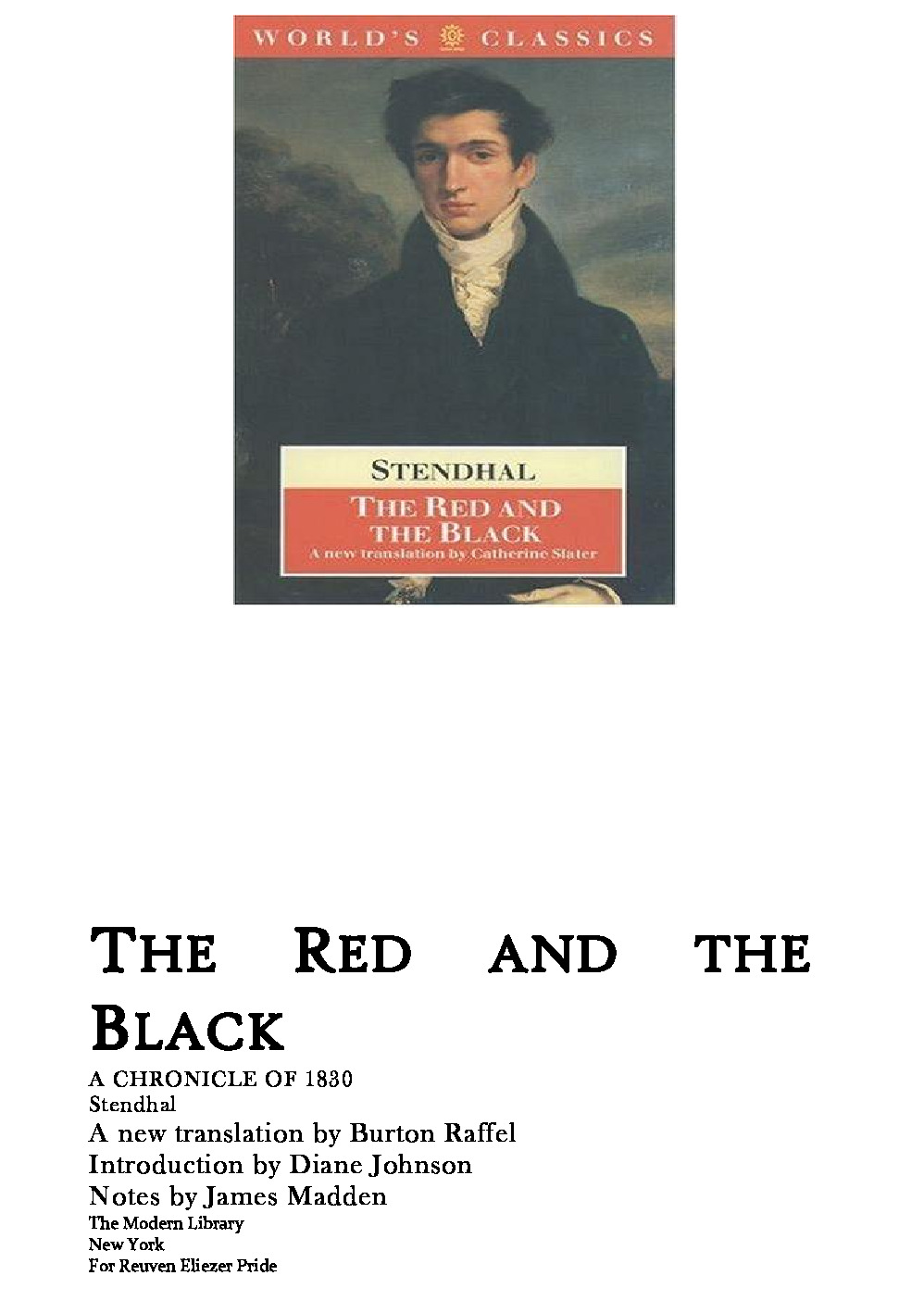 The Red and the Black【红与黑】